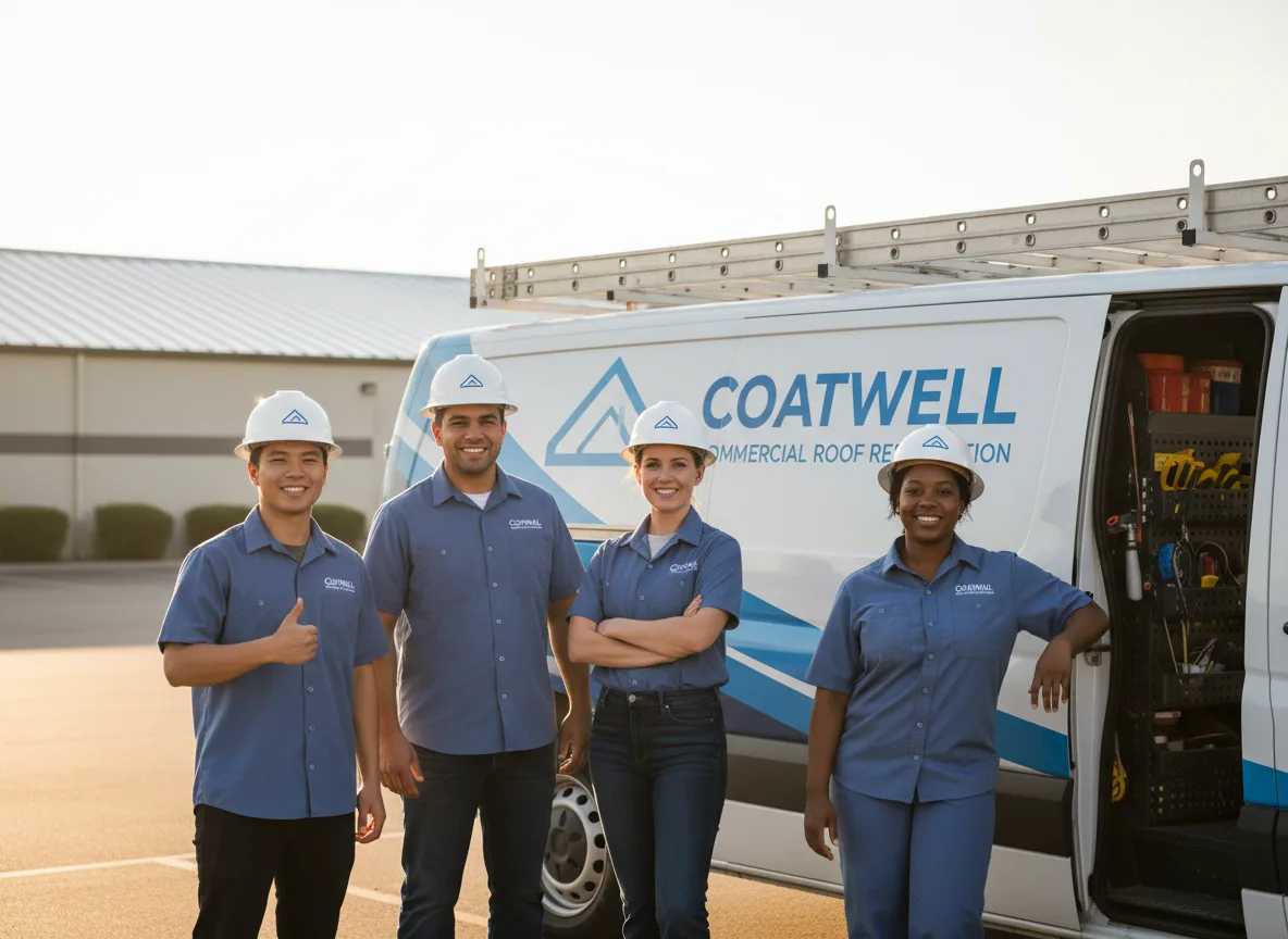 Commercial roof coating company in Ravia, OK